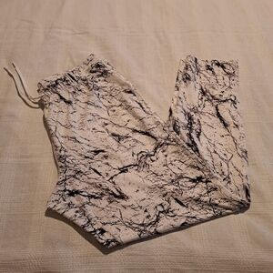 SOC mens white with black design track athletic pants, swedish size 40